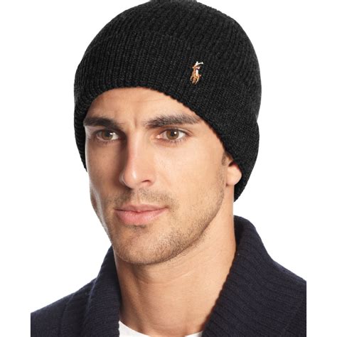 Men's Black Beanies .